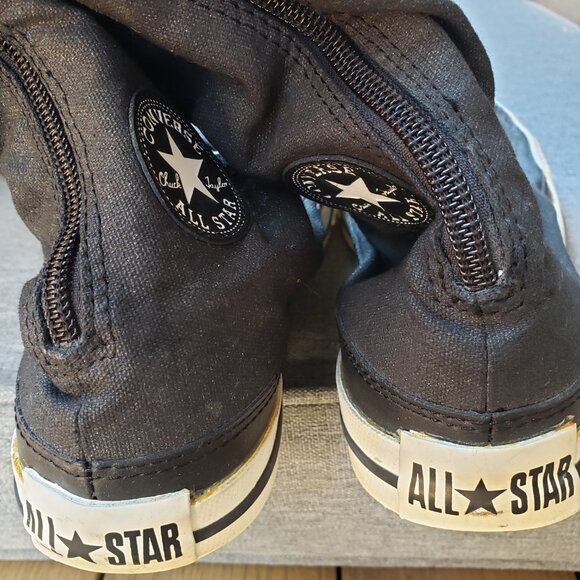 EUC CTAS Converse Knee Hi 519811F Rockabilly Gothic Jet Black (5.5) KICKS - Picture 9 of 12